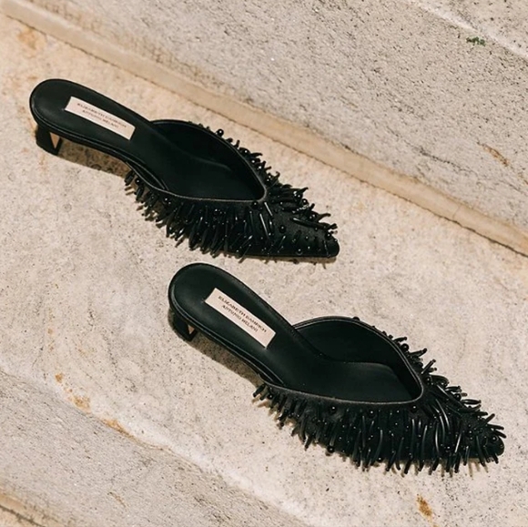 Zara Shoes - Antonio Melanix Elizabeth Damrich Babe Satin Mules